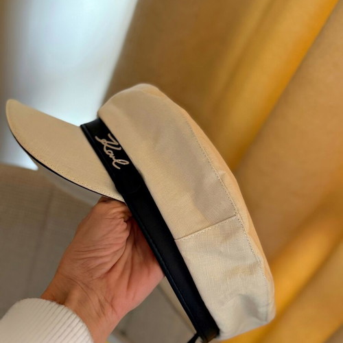 Karl Lagerfeld Casket like new, cotton and linen, camel color