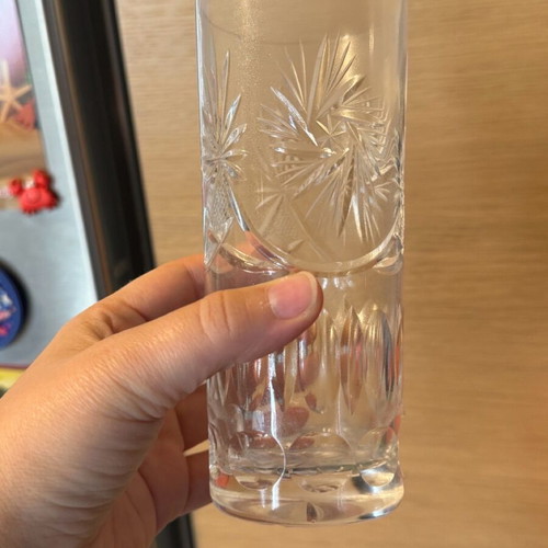 Vintage crystal glass set like new, 5 types x 6 pieces