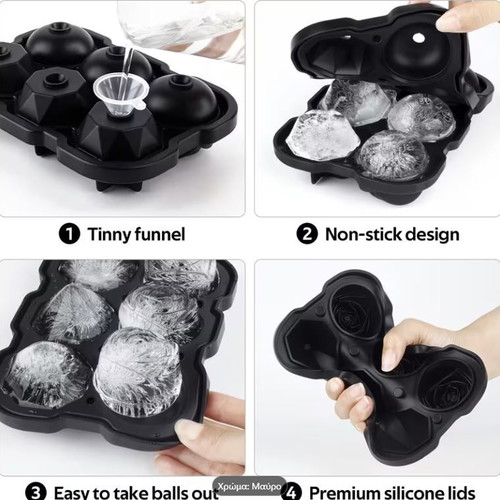 Silicone Ice Cube Tray with Roses and Diamonds New