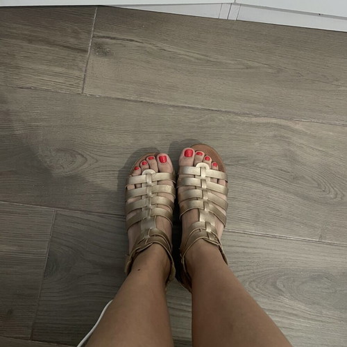 Bozikis bronze sandals used, size 40, pink
