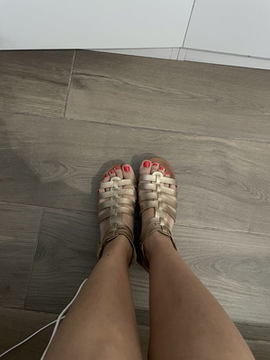 Bozikis bronze sandals used, size 40, pink