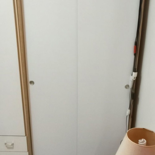 Wardrobe two-door with drawers like new, shelves, height 185 cm