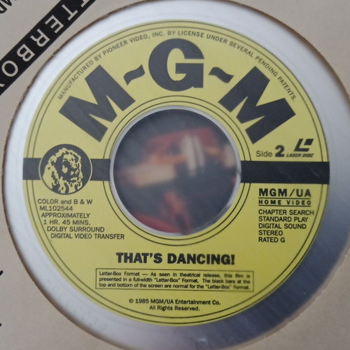 That's Dancing! LaserDisc like new, musical documentary
