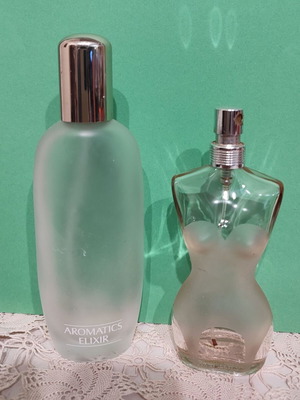 2 μπουκάλια κολώνιας Jean Paul Gaultier & CLINIGUE AUTOMATICS ELIXIR, άδεια