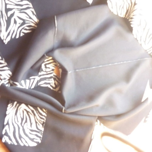 Cape with buttons like new, one size, zebra print