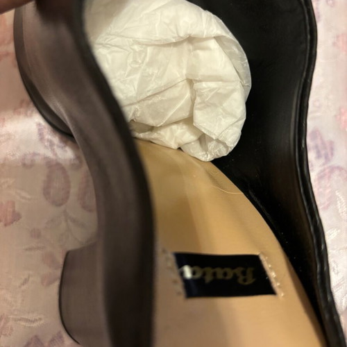 Bata mules new genuine leather black size 39