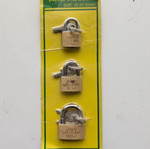 Padlock set small 3 pieces new