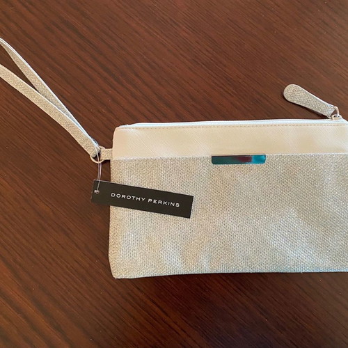 Silver Clutch Bag Dorothy Perkins new