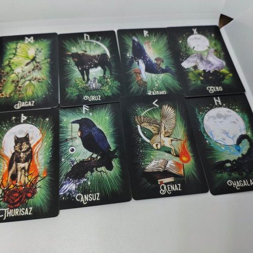 The Witch's Familiar Runic Oracle Deck pocket size, like new