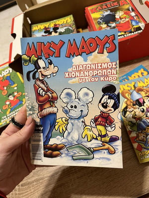 Miky Maoys comic used, Diagonismos Chionanorthon me ton Kyro