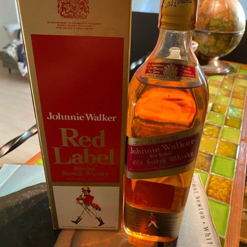 Johnnie Walker Red Label whisky 1968 new, sealed