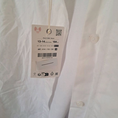 Zara shirt with 2-in-1 t-shirt new, size 13-14 (164 cm)