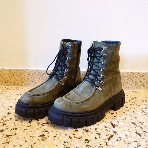 Vassilis Tsitsivas Edra boots green suede like new, size 37
