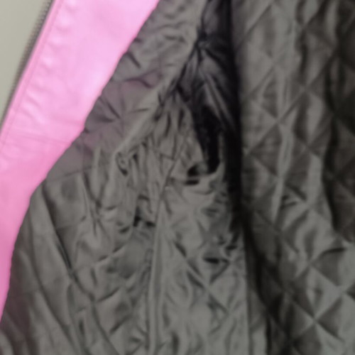LIST genuine leather biker jacket color block M 46