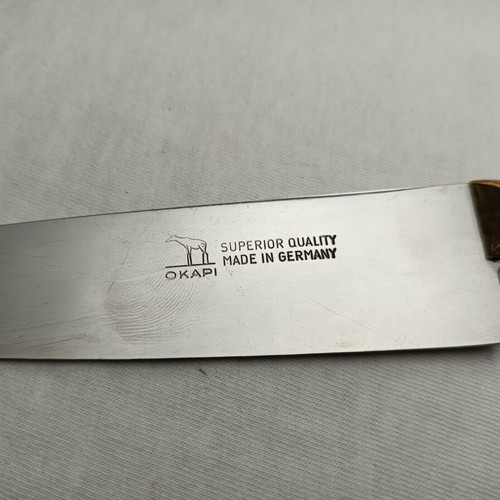 Okapi Chef Knife Vintage Genuine Germany Bakelite Handle 1980s