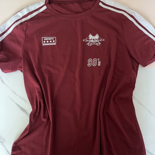 Shein Medium Burgundy Short Sleeve Shirt like new
