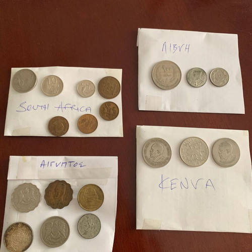 Νομίσματα 4 αφρικανικών χωρών μεταχειρισμένα, 19 τεμάχια