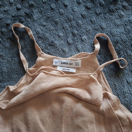 Zara beige tank top medium like new