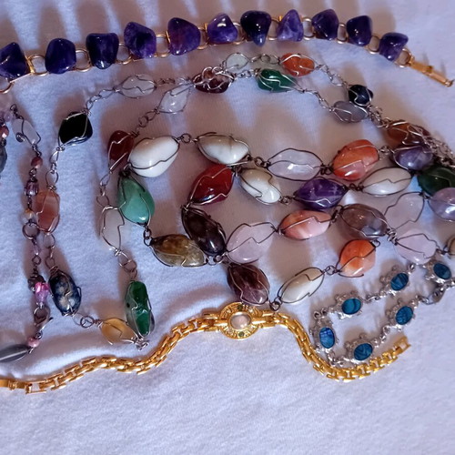 Handmade jewelry like new with stones pack