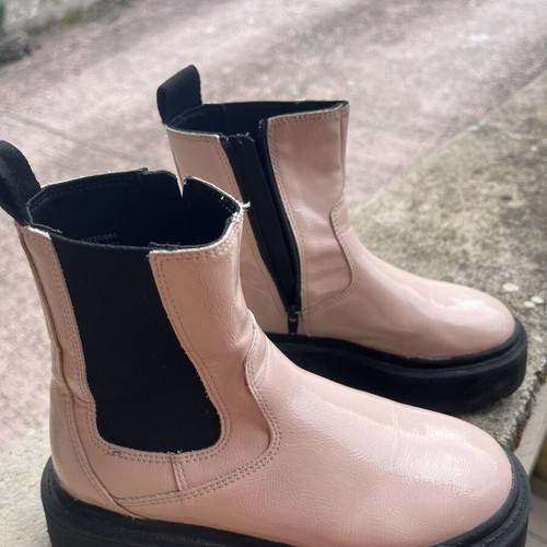 Zara girl boots size 32 used, beige