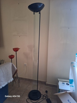 Floor lamp with glass and dimmer, about 1.5 meters