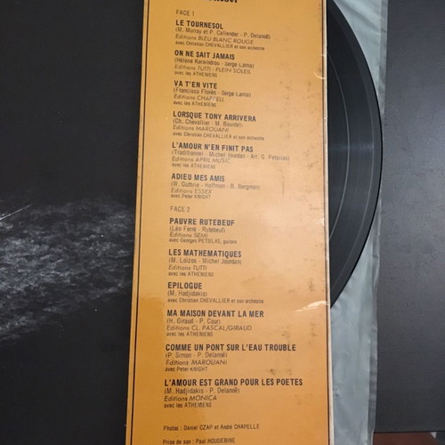 Nana Mouskouri Le Tournesol vinyl used, folk