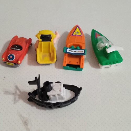 Kinder surprise vehicles like new, pack of 5 pieces