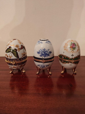 Decorative eggs like new, set of 3 pieces