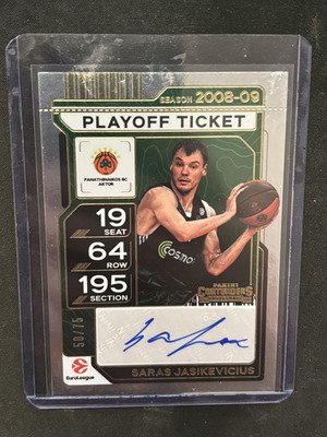 Saras Jasikevicius Legend PAO Αυτογραφημένη κάρτα καινούργιο