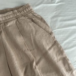 Calzedonia beige linen bermuda shorts new, size S