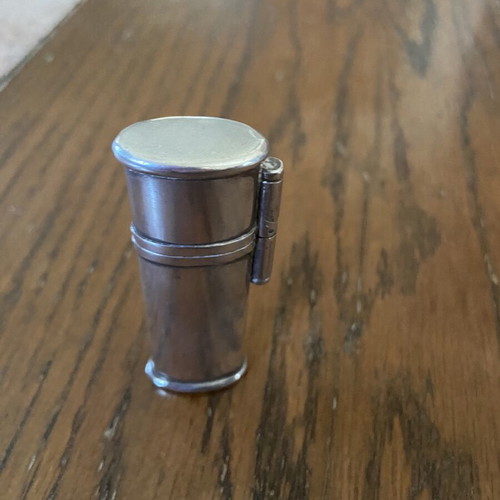 Vintage silver lighter case cover used