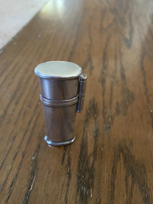 Vintage silver lighter case cover used