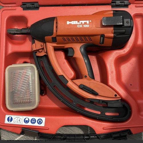 Hilti GX 100 Concrete Nail Gun like new with case and nails