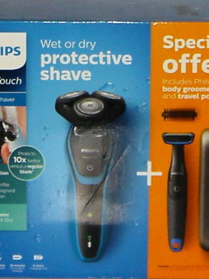 Ηλεκτρική ξυριστική μηχανή Philips AquaTouch με body groomer
