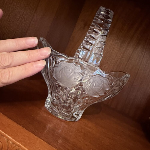 Crystal vase, vintage