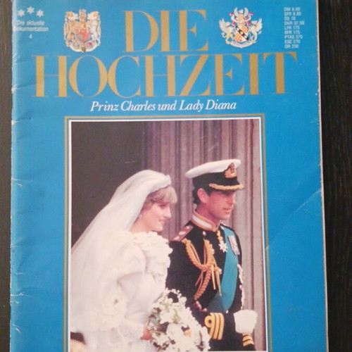 Die Hochzeit magazine Prinz Charles and Lady Diana