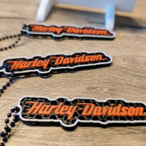 Harley-Davidson Set of 4 Keychains New with 3D Printing