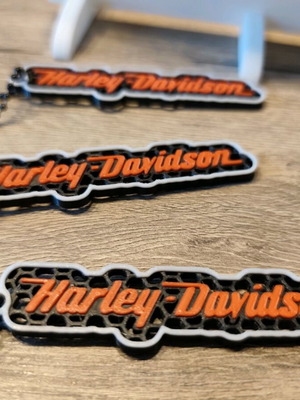 Harley-Davidson Set of 4 Keychains New with 3D Printing
