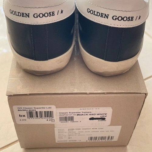 Golden Goose Classic Super Star shoes like new, size 37, black-white
