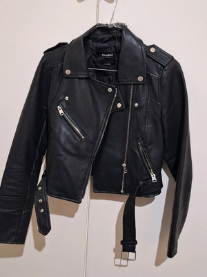 Pull & Bear Δερμάτινο μπουφάν