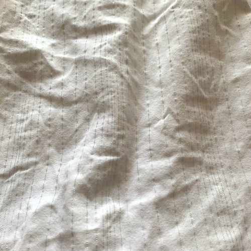 Striped pants like new, size S, white and silver