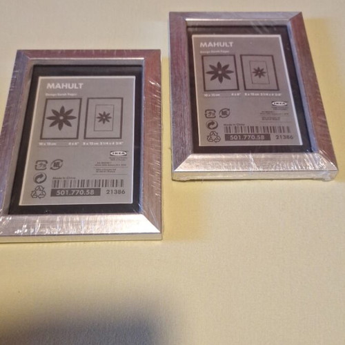 Photo frames new, set of two, silver color