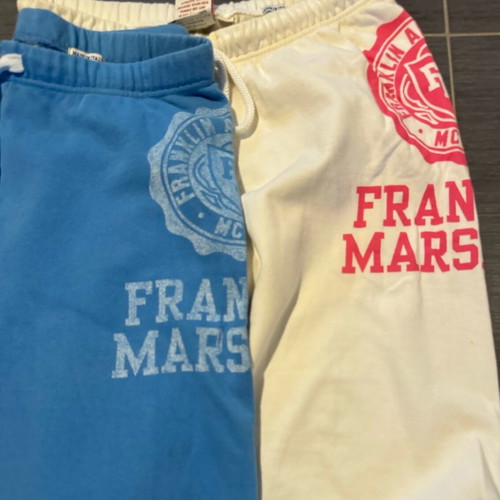 Franklin and Marshall shorts used, sportswear, white medium and blue small