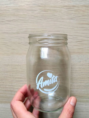 Juice glasses 400ml new, pack of 12 jar style