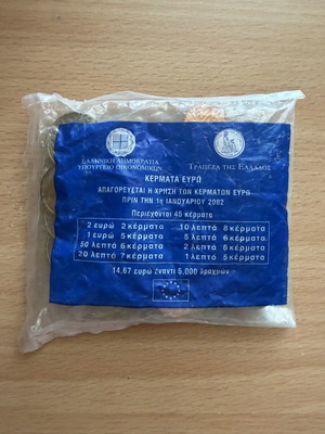 Collectible Euro Starter Kit 2002 sealed, mint condition