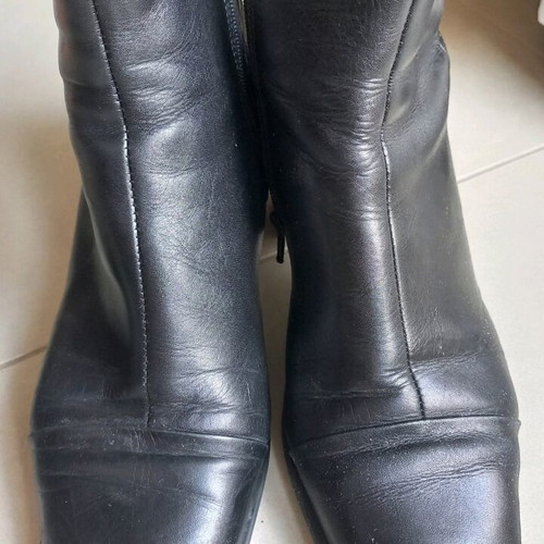 Clarks leather ankle boots used, size 37.5, black