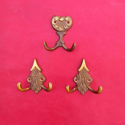 Brass wall hooks