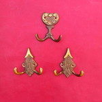 Brass wall hooks