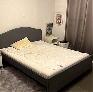 Κρεβάτι HAUGA & στρώμα αφρού ÅSVANG 160x200