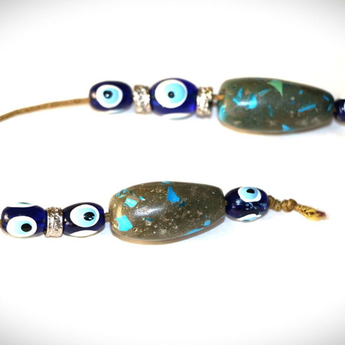 Indico Jewells handmade worry beads with turquoise and lapis lazuli
